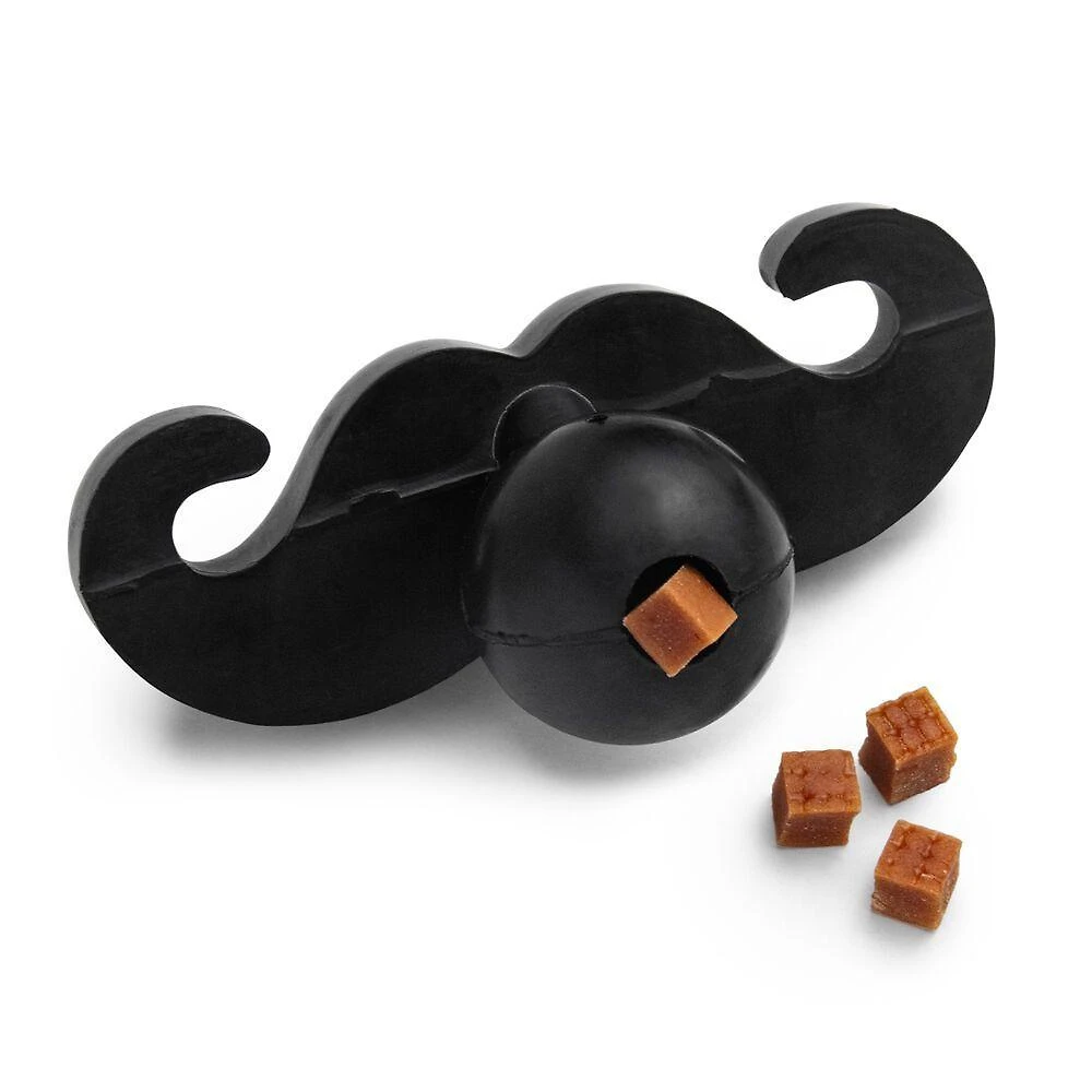 Brinquedo para Pet Germanhart Bidogue para Cães em Formato de Bigode Preto com Compartimento