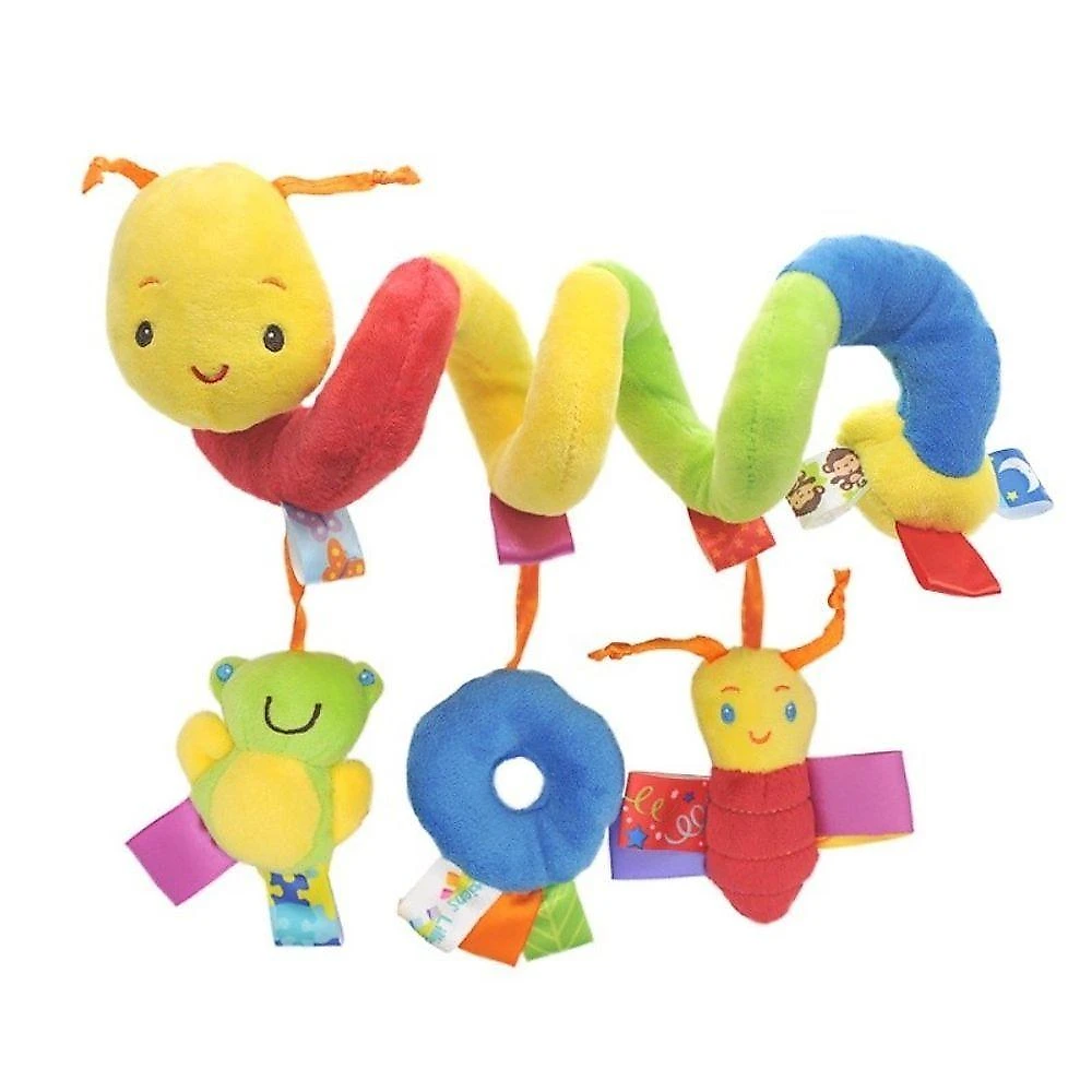 Brinquedo de Pelúcia para Bebê Lagarta de Berço Sensorial com Elementos Coloridos OEM