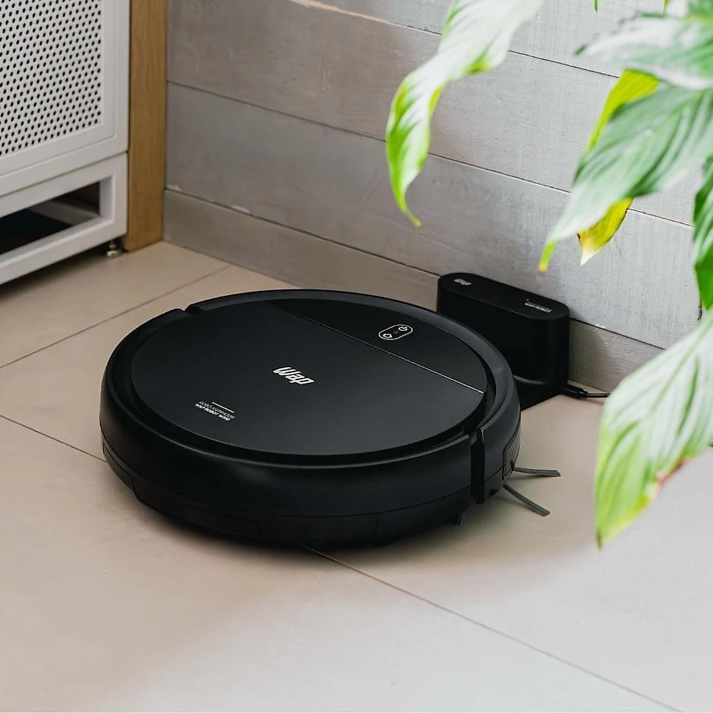 Robô Aspirador de Pó WAP W310 1900PA 130 3 em 1 com MOP e Controle Remoto Preto Bivolt