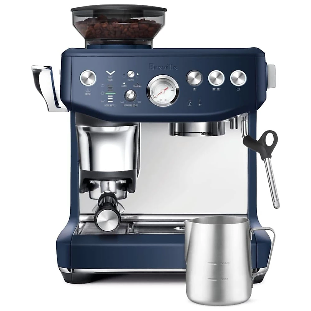 Máquina de Café Expresso em Aço Inoxidável 2L com 25 Opções de Moagem, Vaporizador de Leite e Controle de Precisão, 110V 1750W, Breville Sage Barista 110v