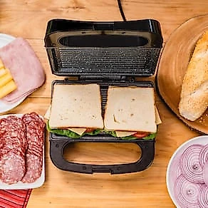 Sanduicheira Grill WAP WS750 750W Antiaderente com Acabamento Inox 110V