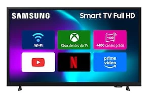 Smart TV 43” Samsung Full HD UN43F6000FGXZD, Xbox Cloud Gaming, HDR, Som em Movimento Virtual, AI Energy Mode, Wi-Fi e Bluetooth
