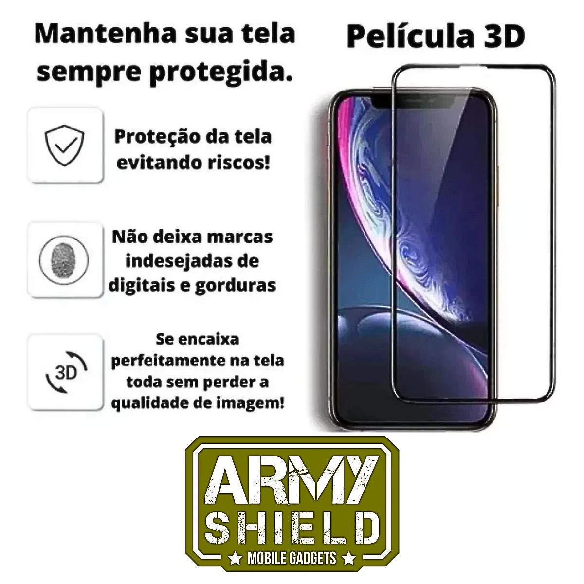 Capa Capinha Moto G35 + Película De Vídro 3D Blindada