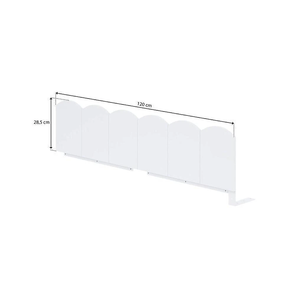 Cama Montessoriana Casinha com Led e grade New Garden Casatema MadeiraOriginals Cama Reversivel Casinha com Telhado, Led e Grade Dupla Frontal New Garden Casatema Branco/Natural