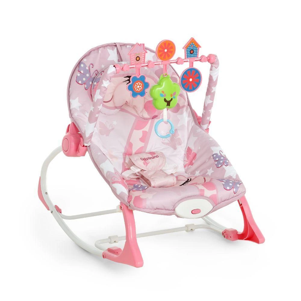 Cadeira De Descanso Musical Galzerano Nina Até 18kg Rosa