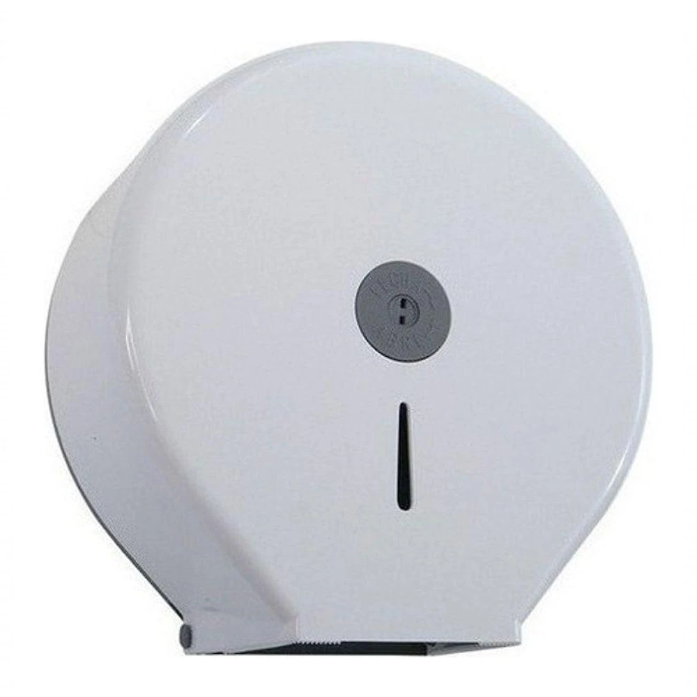 Suporte para Rolo de Papel Higiênico JSN N9 300 a 400M ABS com Visor Branco, Cinza Higipack