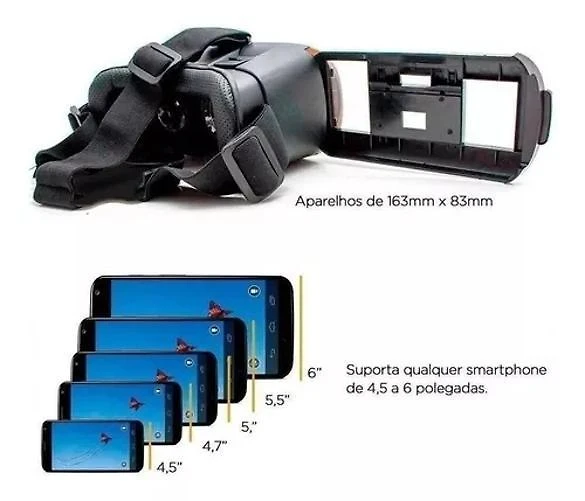 Óculos VR Box 2.0 + Controle - Realidade Virtual 3D