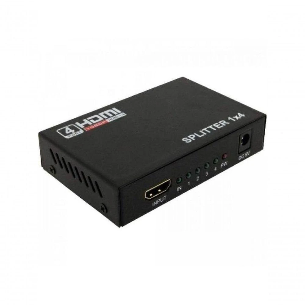 Divisor HDMI Storm 1 Entrada X 4 Saídas para Conectar uma Fonte a Até Quatro Dispositivos de Exibição Preto