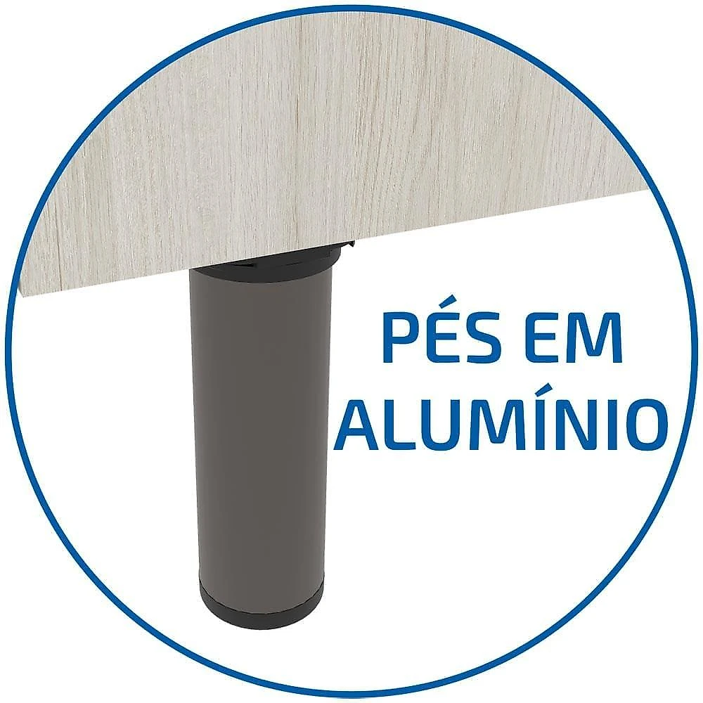 Balcão bartira cristal mdp 15mm com 1 porta e 1 prateleira - 40cm de largura