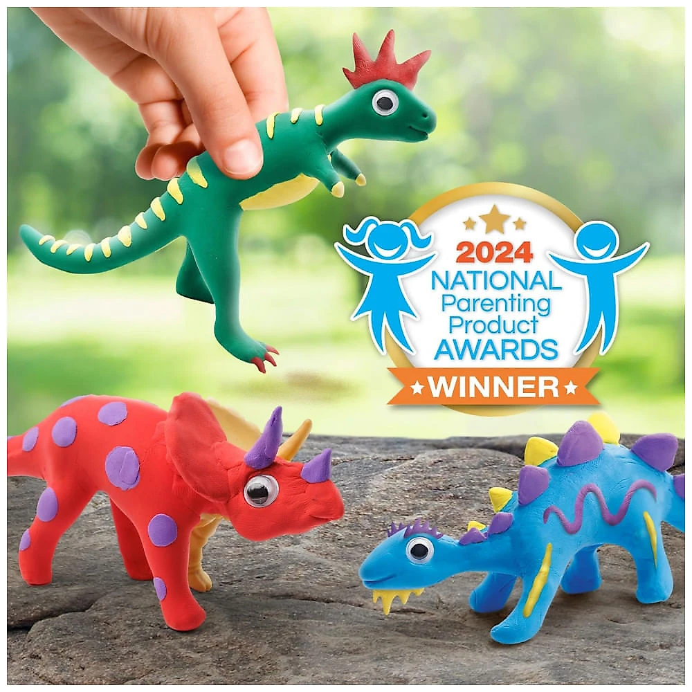 Kit de Artes e Ofícios de Dinossauros de Argila NATIONAL GEOGRAPHIC - Modelagem de Dinossauros com Argila de Secagem ao Ar para Crianças,Blue Marble