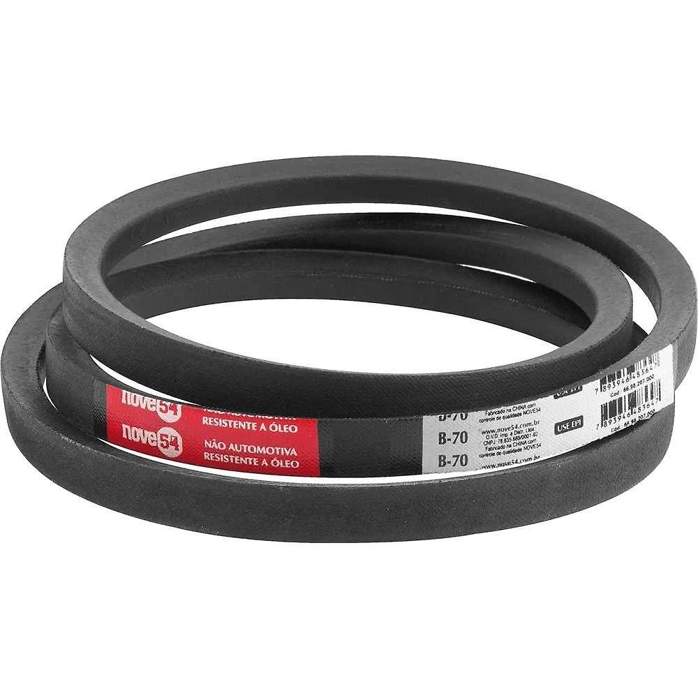 Correia em V B-70 para Transmissao de Forca Entre Motor e Equipamento Borracha Natural Tecido