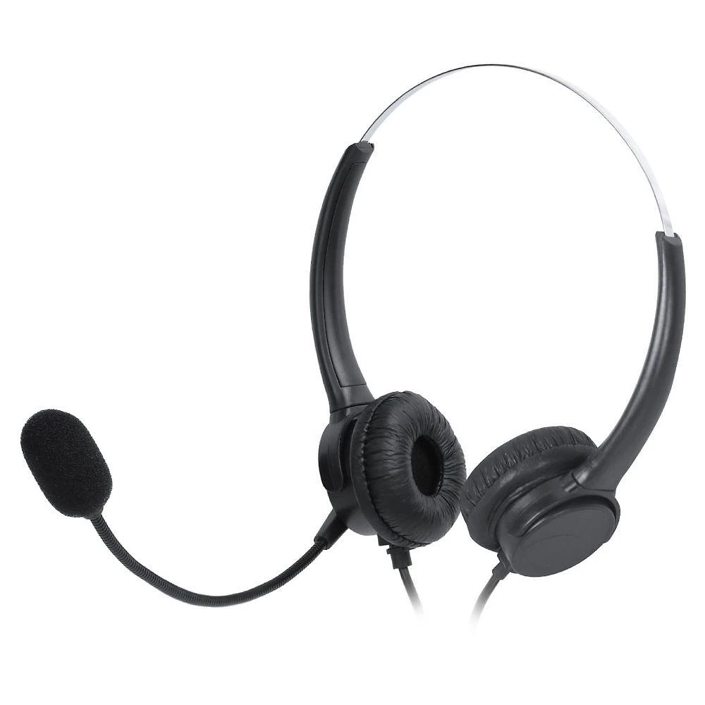 Headset para Telefone Rj9 Vinik Corp Duo VK500RJ9 com Microfone Ajustável e Áudio Estéreo