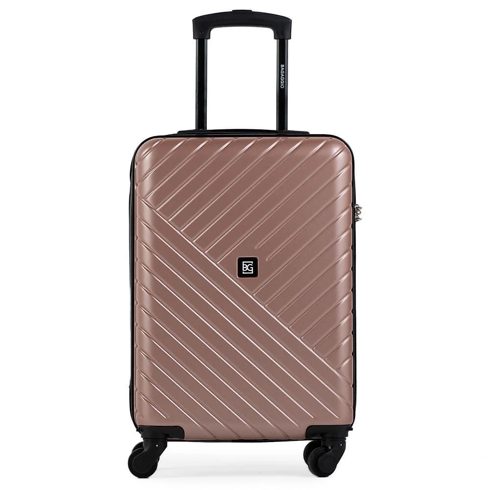 Mala de bordo abs 4 rodas detroit rose/preto p