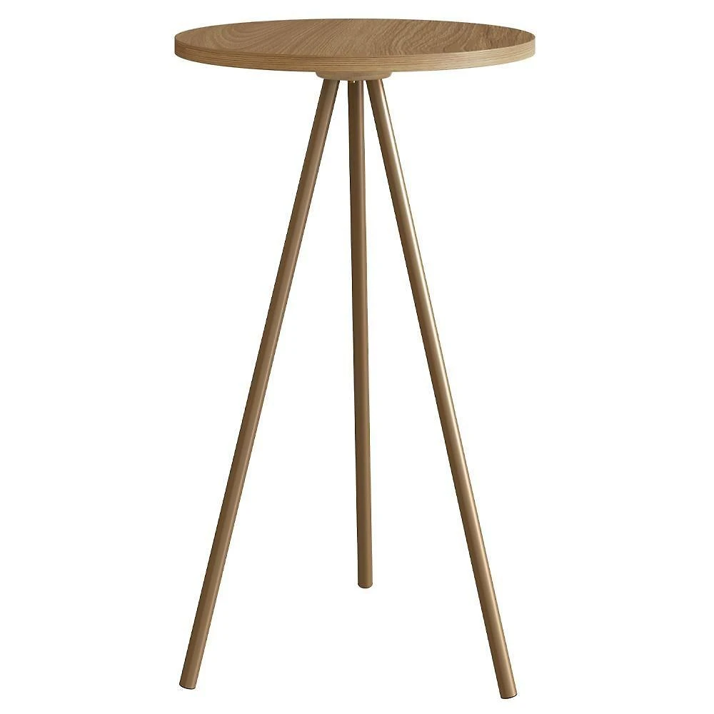 Mesa Lateral Para Sala De Estar 49x35 Cm 27944 Hanover Dourado Artesano