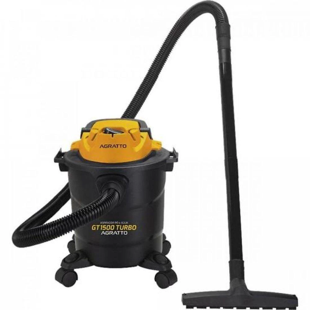 Aspirador de Água e Pó Vertical Agratto GT1500 Turbo 1400W 11L com Soprador Preto 110V