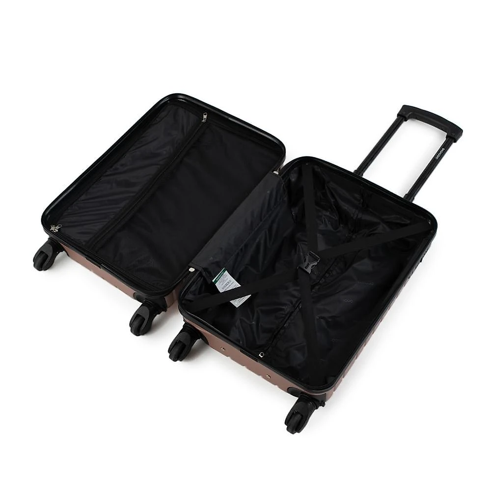 Mala de bordo abs 4 rodas detroit rose/preto p