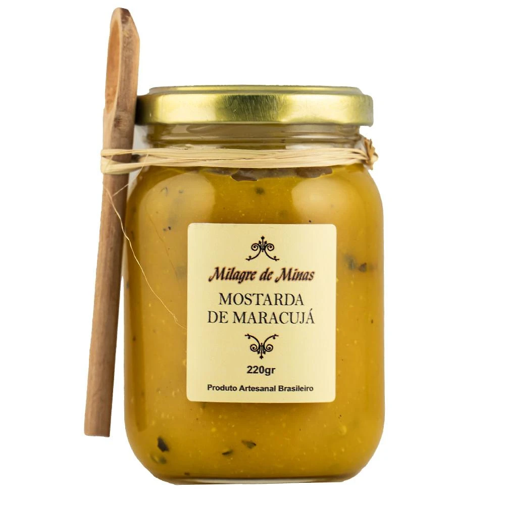 Mostarda c/ maracujá milagre de minas 220g