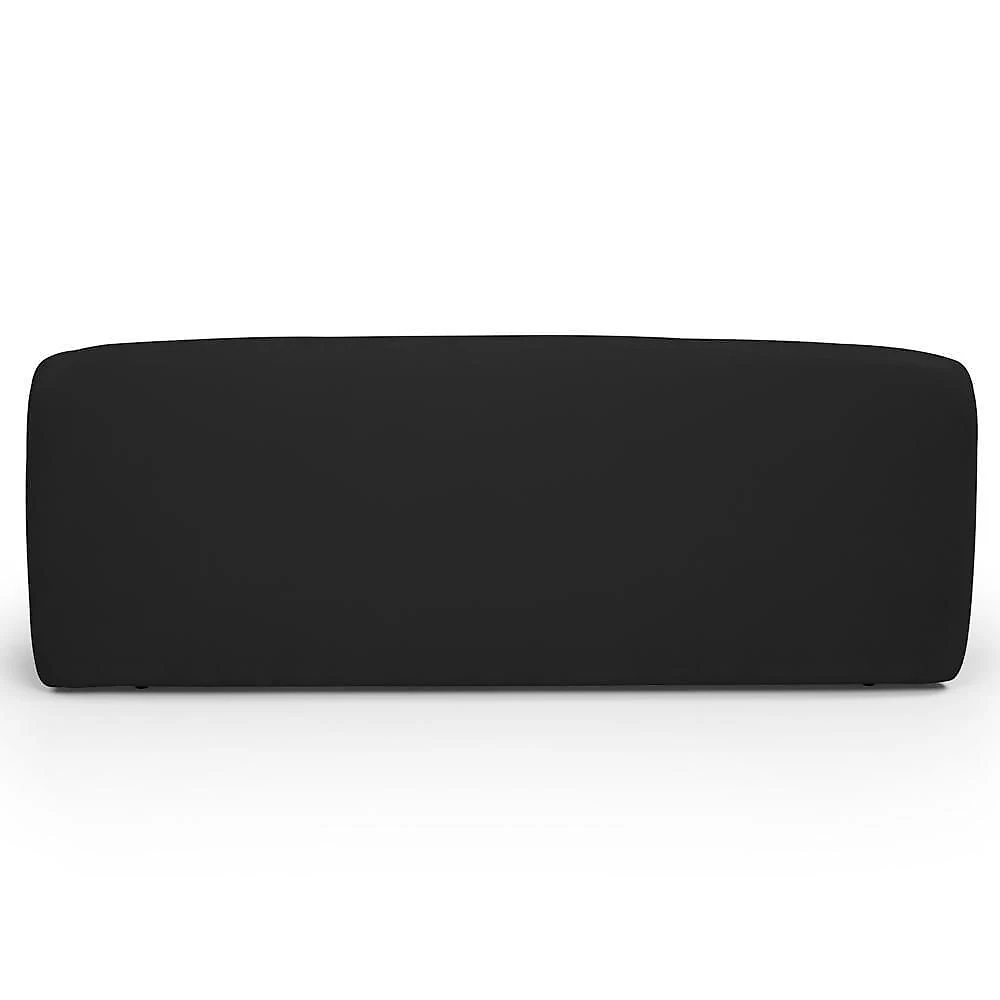 Sofá 3 Lugares Orgânico Para Sala De Estar Living 205cm Heidy F04 Veludo Preto - Lyam Decor