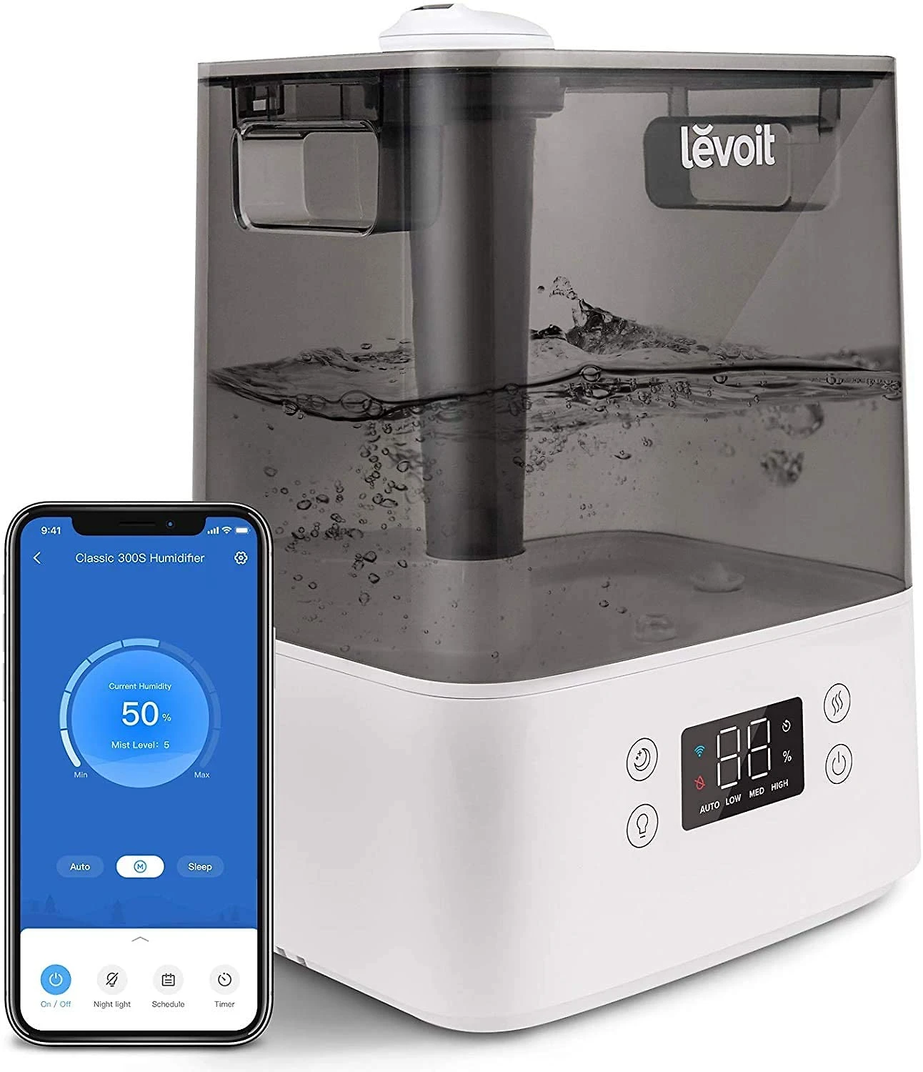LEVOIT Umidificador Ultrassônico de 6L com WiFi e