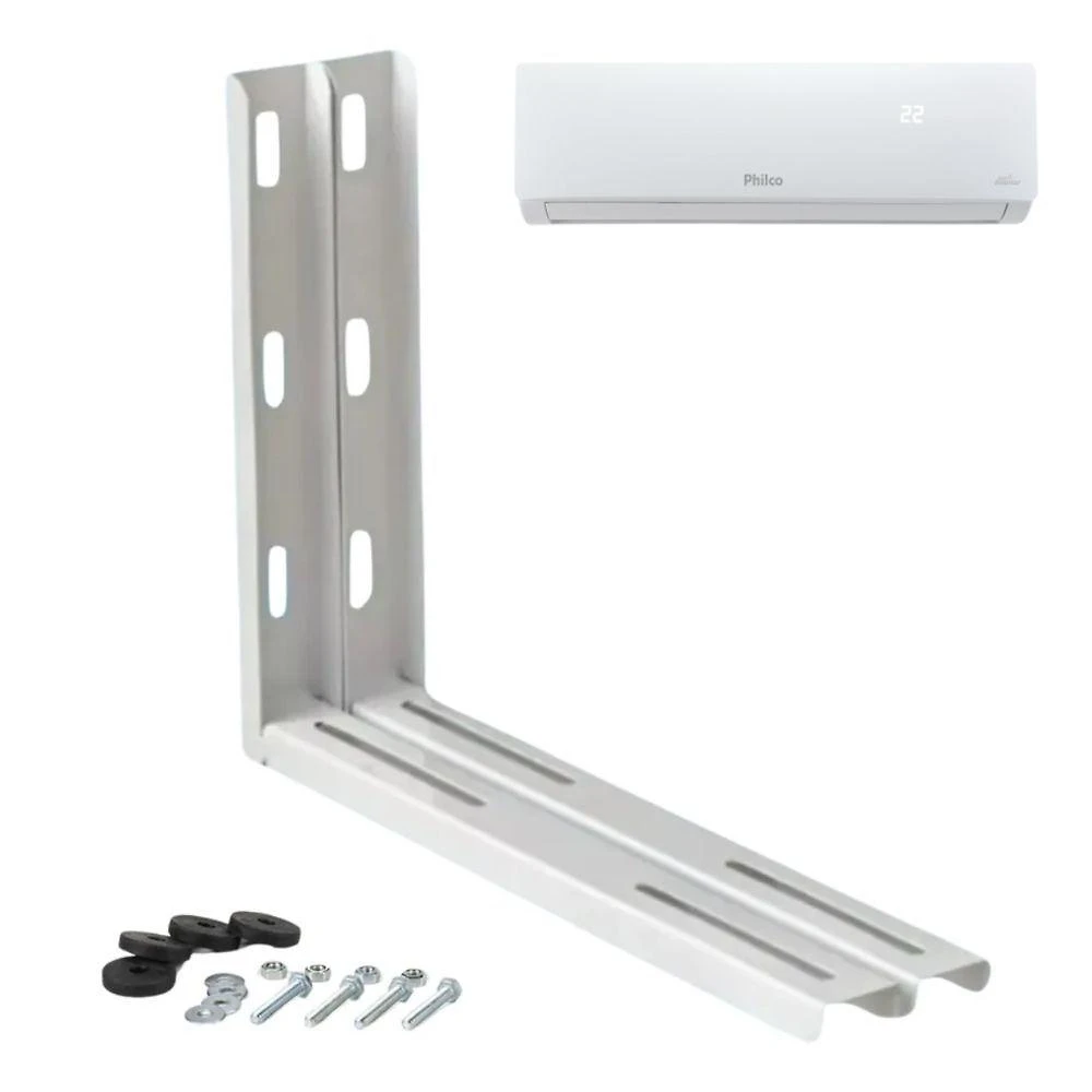 Suporte para ar-condicionado Split 7.000 a 12.000 Btus para Condensadora Base 450MM Branco