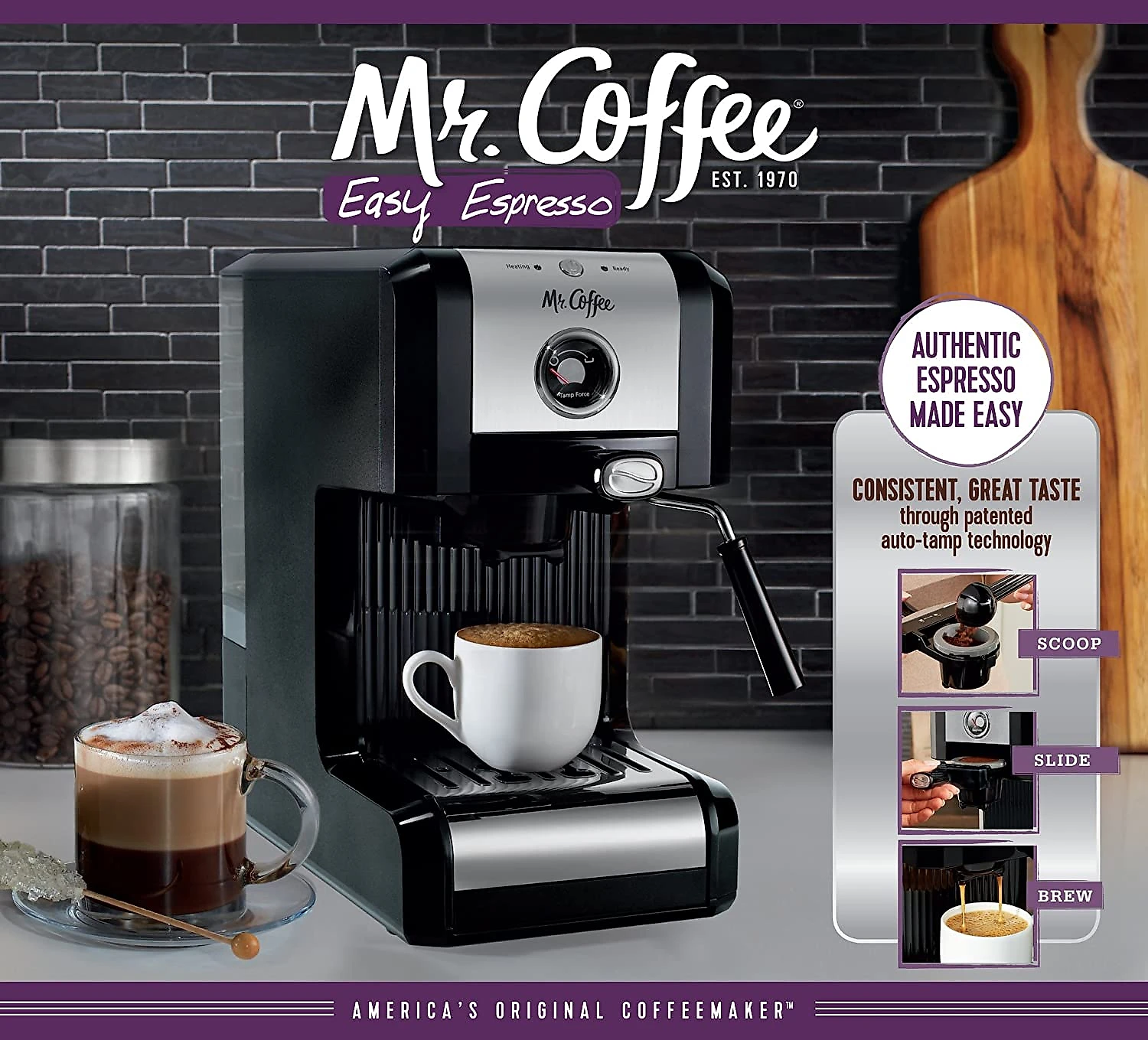 Mr Coffee Máquina de Café Expresso 15 Bar Automática Ca pacidade 890 mL 110V Preto