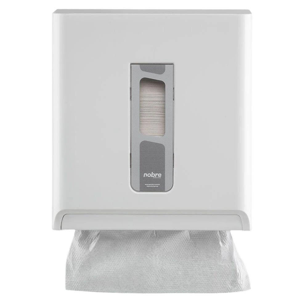 Dispenser para Papel Toalha Street em Plástico com Instalação Rápida Branco Nobre Tpc