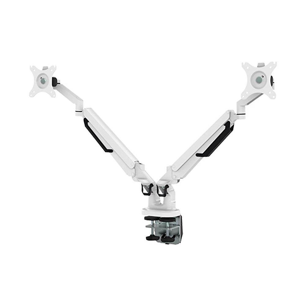 Suporte de Mesa Articulado para 2 Monitores de 17" a 32" FlexiSpot MA8D2, Ajustes com Pistão a Gás, VESA, Branco - MA8D2W
