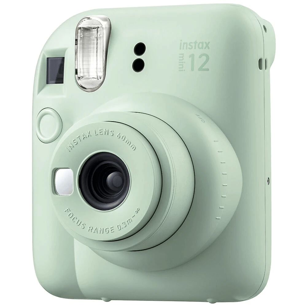 Kit Câmera Instantânea FujiFilm Instax Mini 12 Verde Mermaid com Bolsa e Pack 10 Filmes
