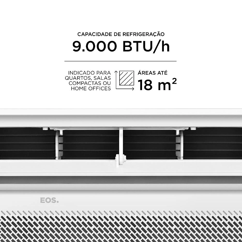 Ar-Condicionado Janela Inverter 9000 BTUs EOS Só Frio Eletrônico Digital EAJ9000IDF 110V
