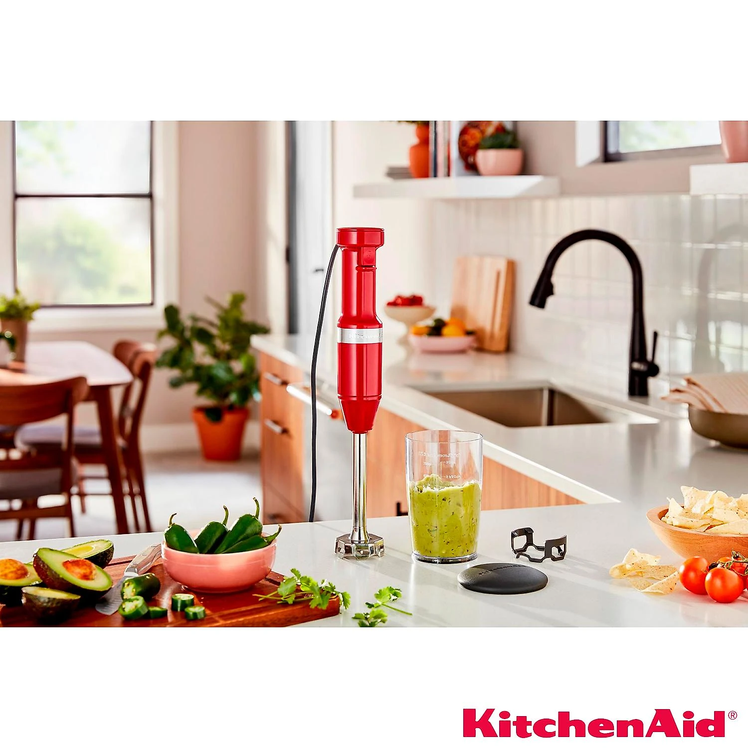Mixer de Mão Kitchenaid Empire Red com Velocidade Variável, Capacidade de 0,7 Litros - KEB53AVANA 110