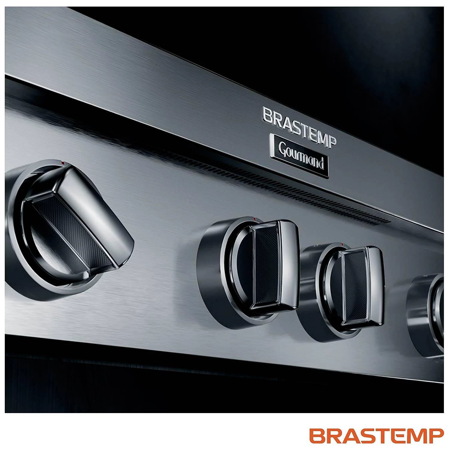 Rangetop de Embutir Semiprofissional Brastemp Gourmand 6 Bocas Inox com Chamas de Alta Potência e Simmer 110