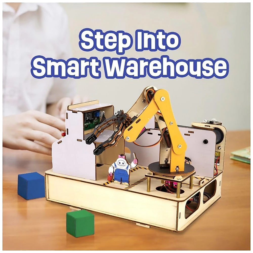 Kit ACEBOTT Iniciante 3em1 ESP32 IoT - Fábrica Inteligente para Programação e Educação STEAM para Adolescentes