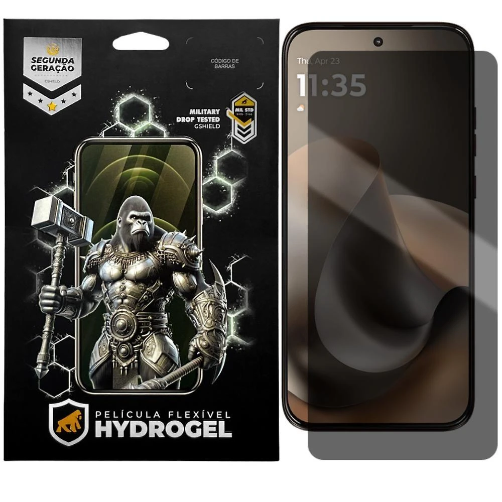 Película de Proteção Gshield para Motorola Moto G77 5G Privacidade Hydrogel Transparente 1 Unidade