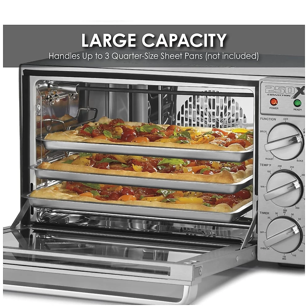 Forno Elétrico de Convecção 25L com Porta de Vidro Temperado, Painel Duplo e Plugue de 5 a 15 Fases, 110V 1700W, Wa...