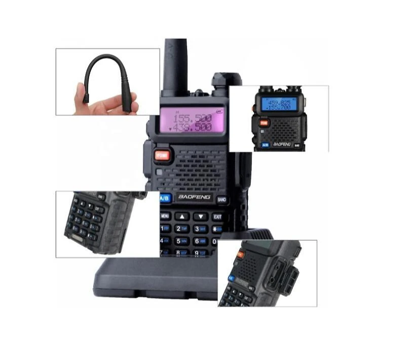 Radio Comunicador Ht Walk Talk Baofeng Dual Band Uv-5R