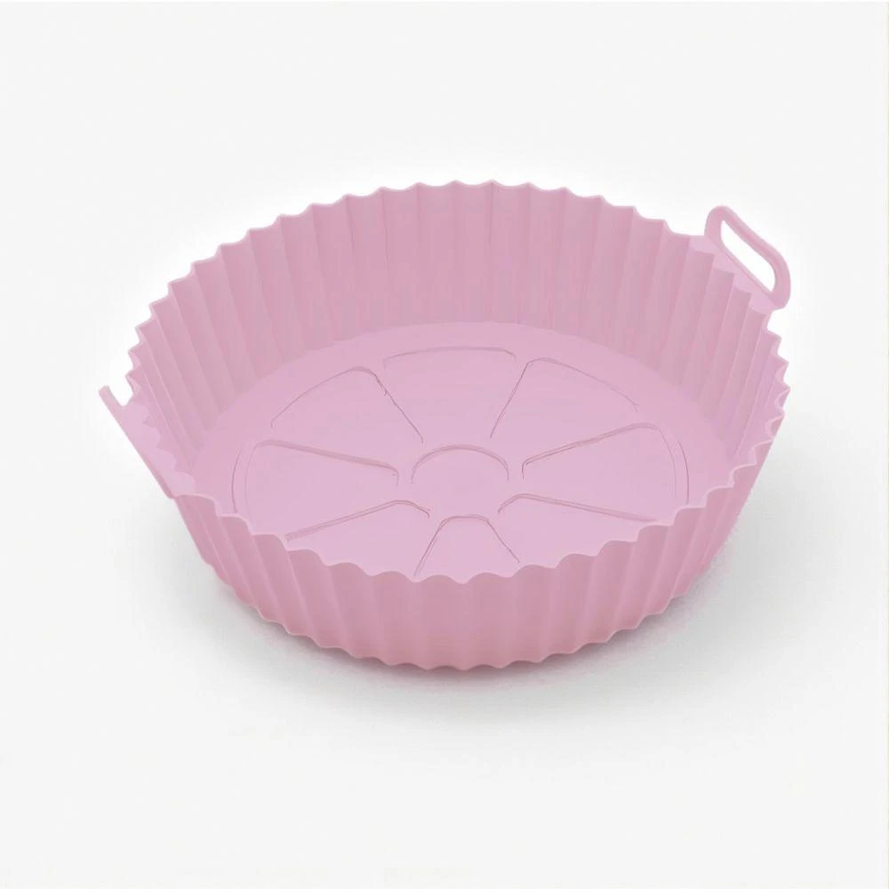 Forma de Silicone Antiaderente Reutilizável Draik para Airfryer 16X4,5CM Rosa