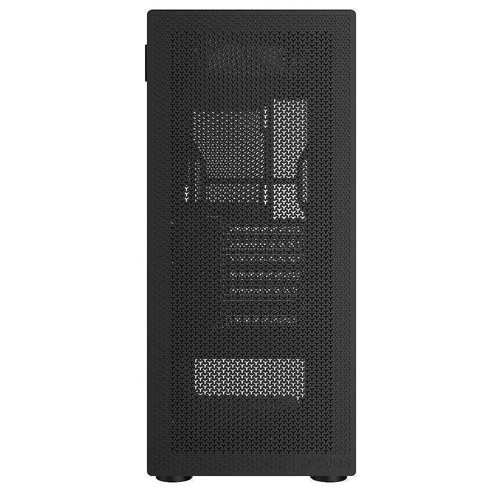 Gabinete Gamer Bolter Black Vulcan - Lateral Em Vidro -...