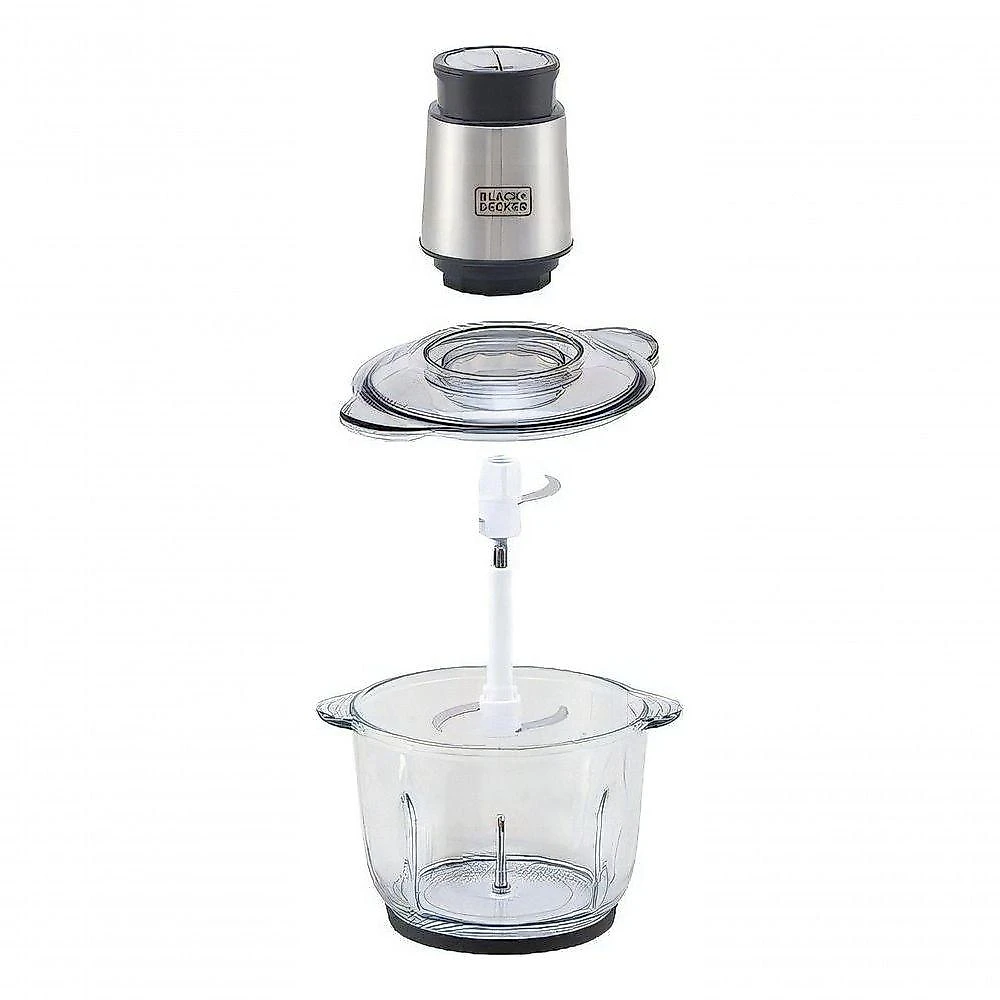 Mini Processador de Alimentos Black + Decker MP300G-B2 2 Velocidades Vidro 2L 110V