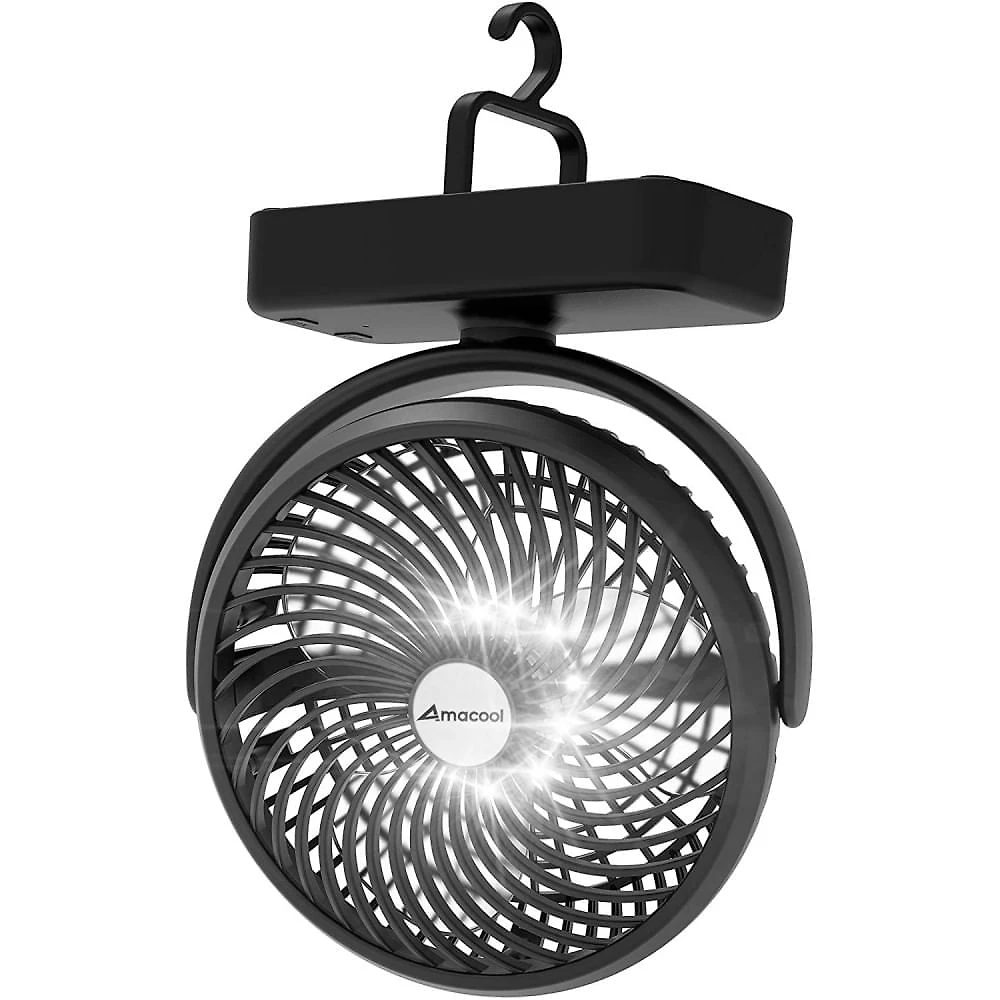 AMACOOL Ventilador de Mesa Portátil 3 Velocidades Ajustáveis 1