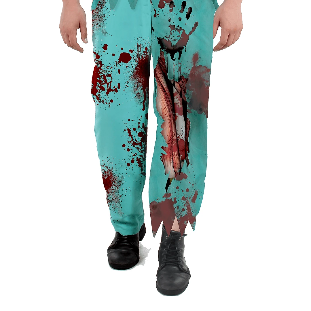 Fantasia Médico Zumbi Para Halloween Abrakadabra Fantasias Fantasia Médico Zumbi Adulto Completa com Touca Halloween M