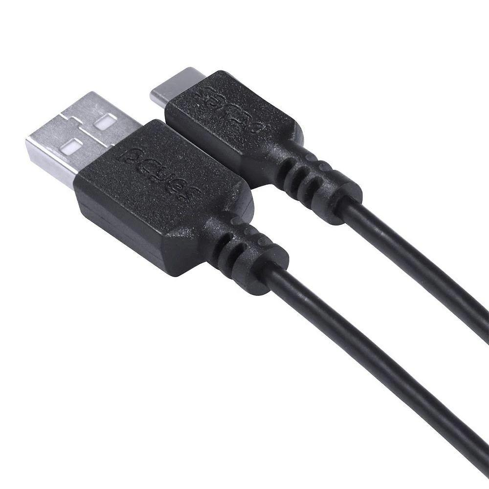 Cabo USB para USB Tipo C Pcyes Compatível com Smartphone para Carregamento 50CM Preto 1 Unidade
