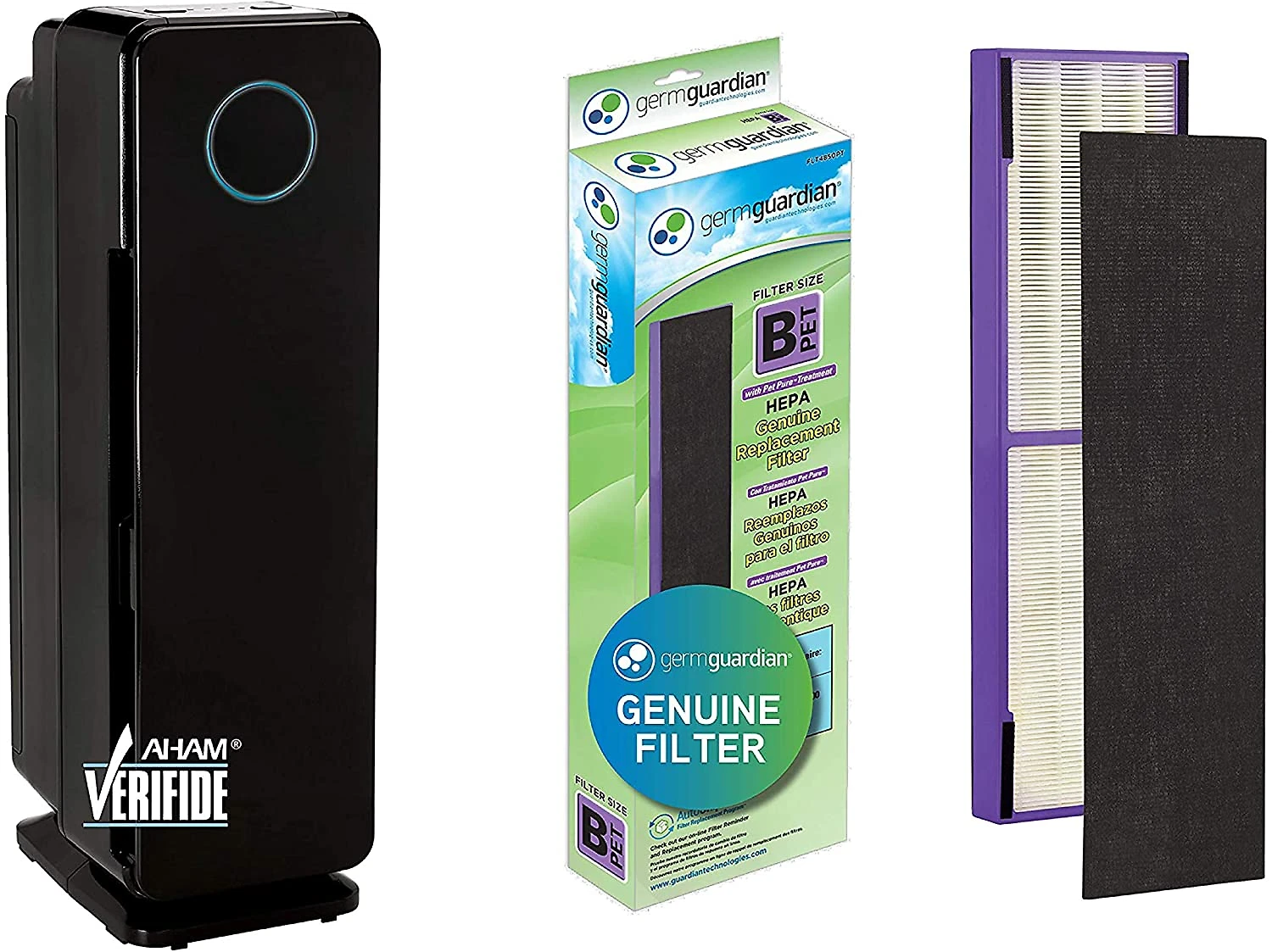 Germ Purificador de Ar com Filtro HEPA com Desinfetante UV