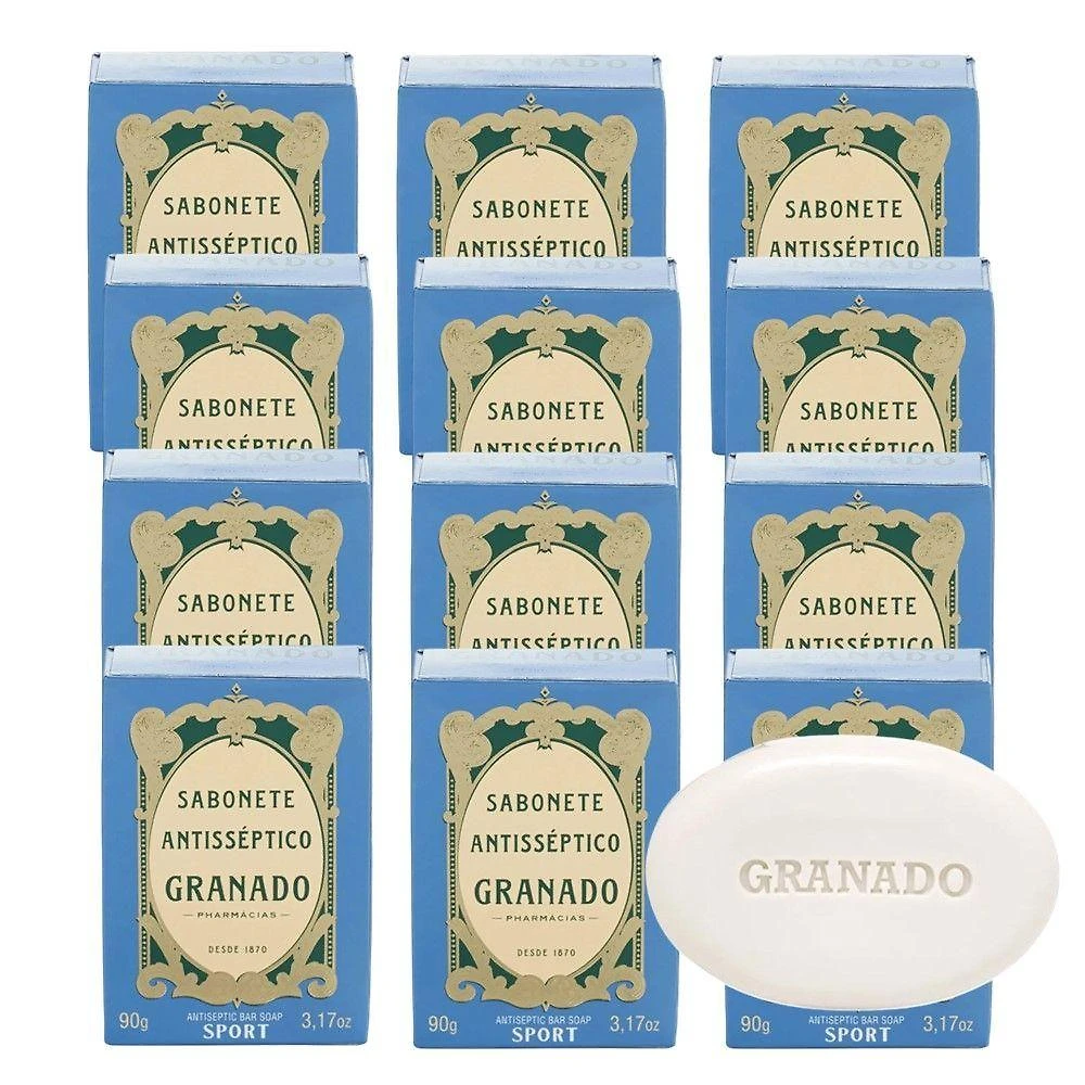 Kit 12 Sabonete Antisséptico Granado Em Barra 90g Sport Vegetal