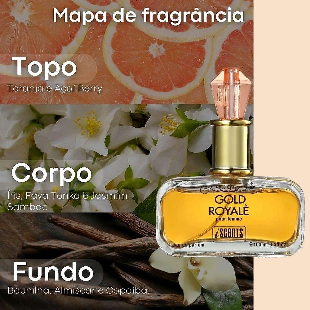 Perfume I Scents Gold Royale Feminino Eau de Parfum 100ML