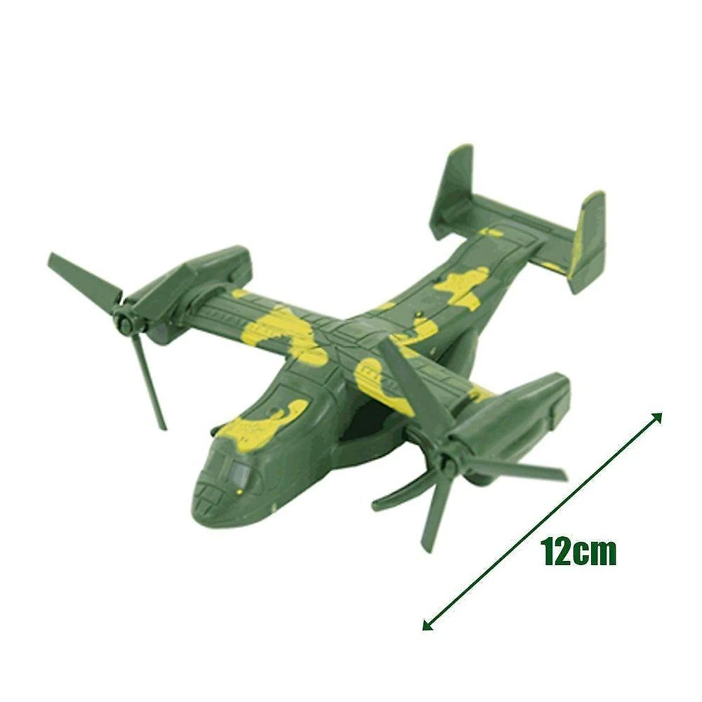Kit Brinquedos Militares em Miniatura com Veículos Soldados e Acessórios 35 Peças Plástico ABS