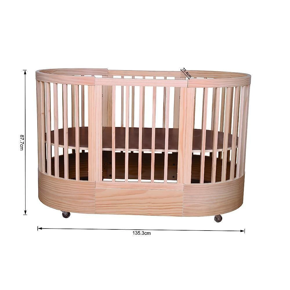 Berço Infantil Progressivo Wave 3 Em 1 Divicar Nature
