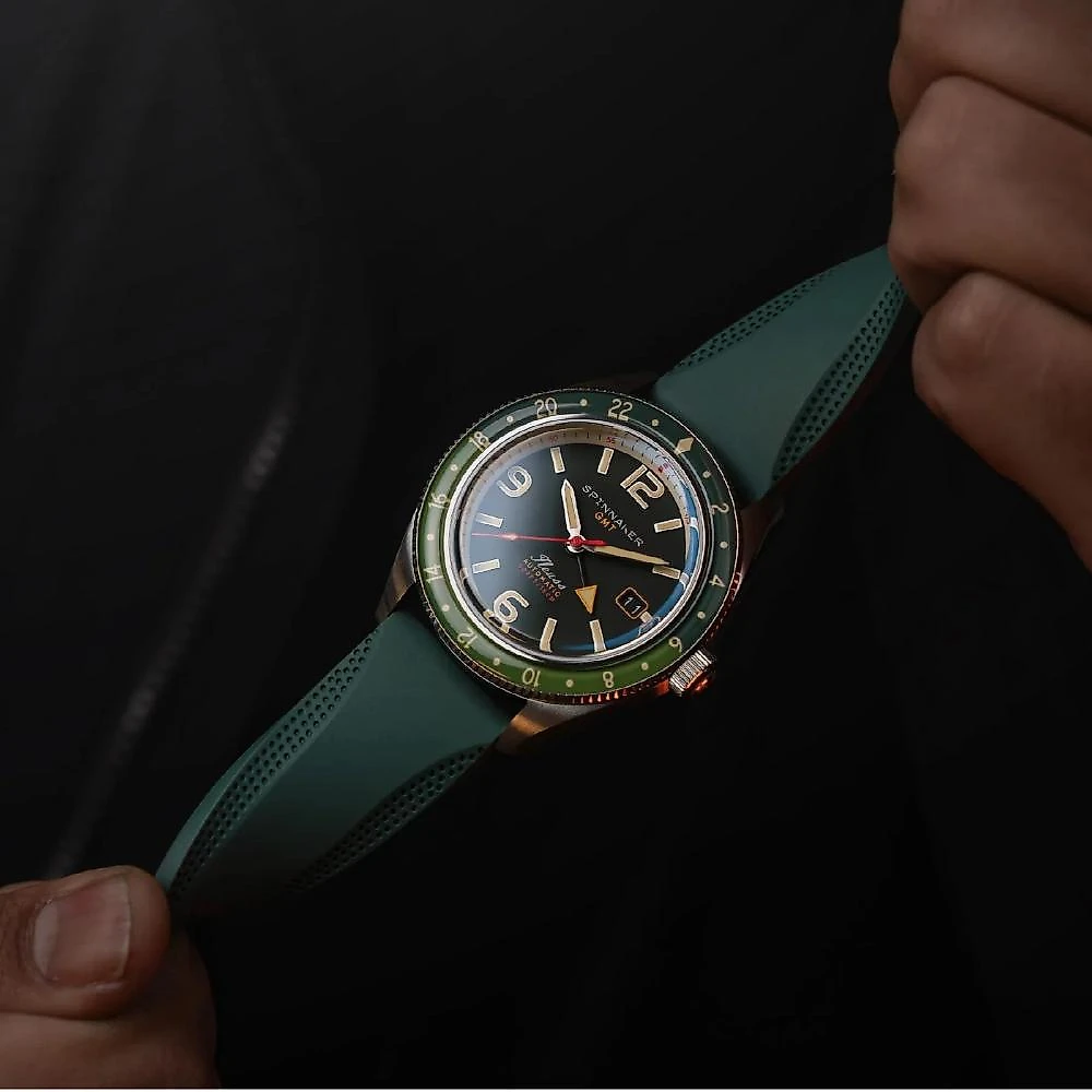 Relógio Spinnaker Fleuss GMT Automatic Forest Green SP-5120-44