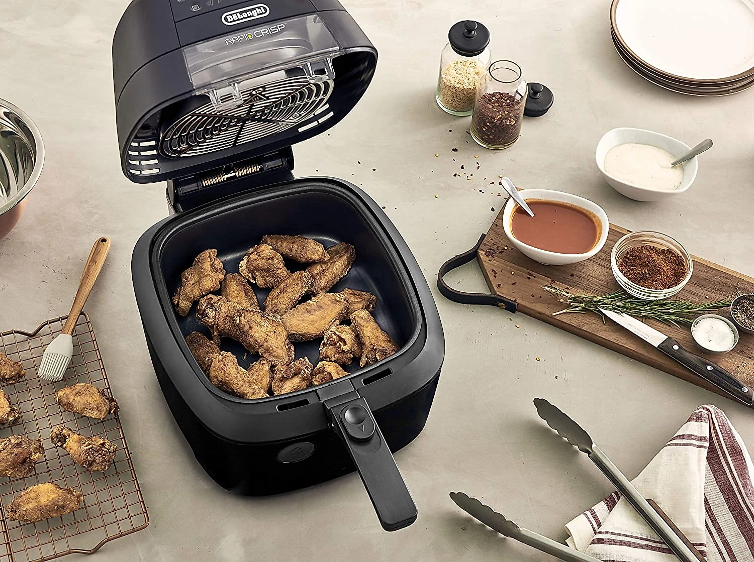 DeLonghi FH2133 Fritadeira Elétrica AirFryer Capacidade 37L 1700W110V Preta