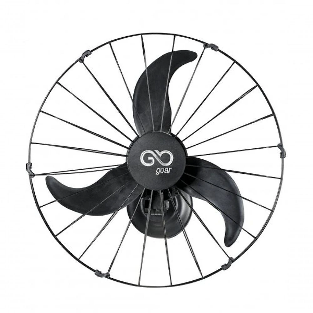 Ventilador de Parede Goar V60 60cm com 3 Pás Preto Monovolt 220V