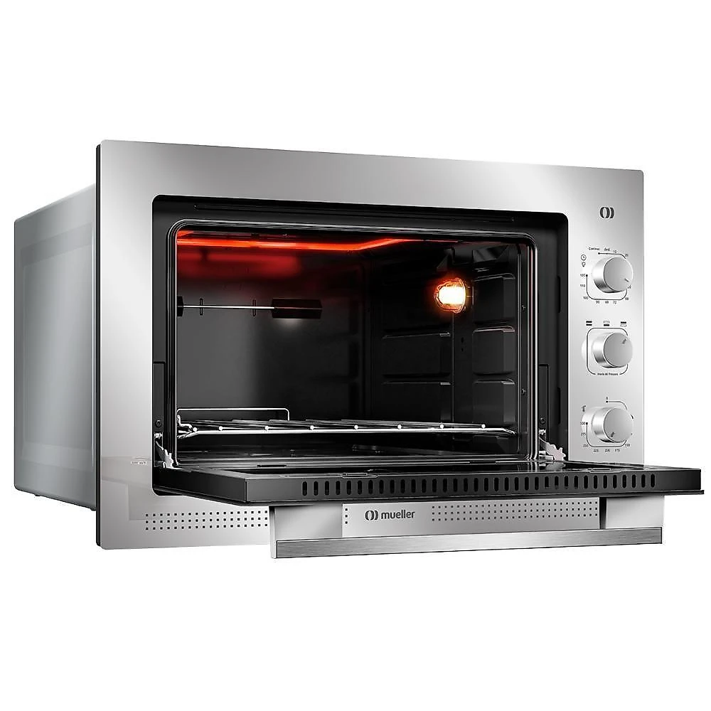 Forno Elétrico De Embutir Mueller Espelhado 50 Litros MFE50K 220V